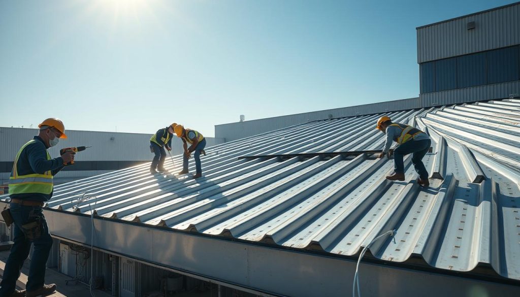 metal roofing installation process
